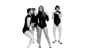 Beyoncé teaching SNL cast members how to do the Single Ladies dance
