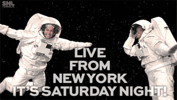 cold opening of saturday night live with astronauts saying &quot;live from new york it&#x27;s saturday night&#x27;