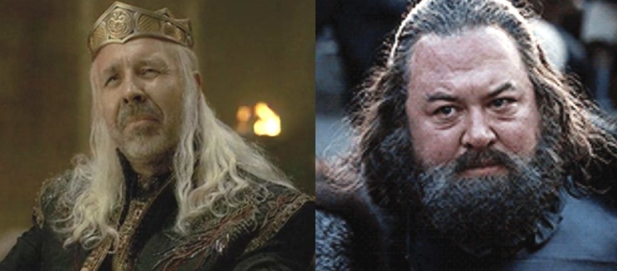 King Viserys Targaryen from &quot;House of the Dragon&quot; and King Robert Baratheon from &quot;Game of Thrones&quot;