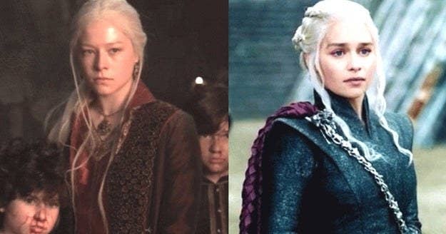 Rhaenyra Targaryen from &quot;House of the Dragon&quot; and Daenerys Targaryen from &quot;Game of Thrones&quot;