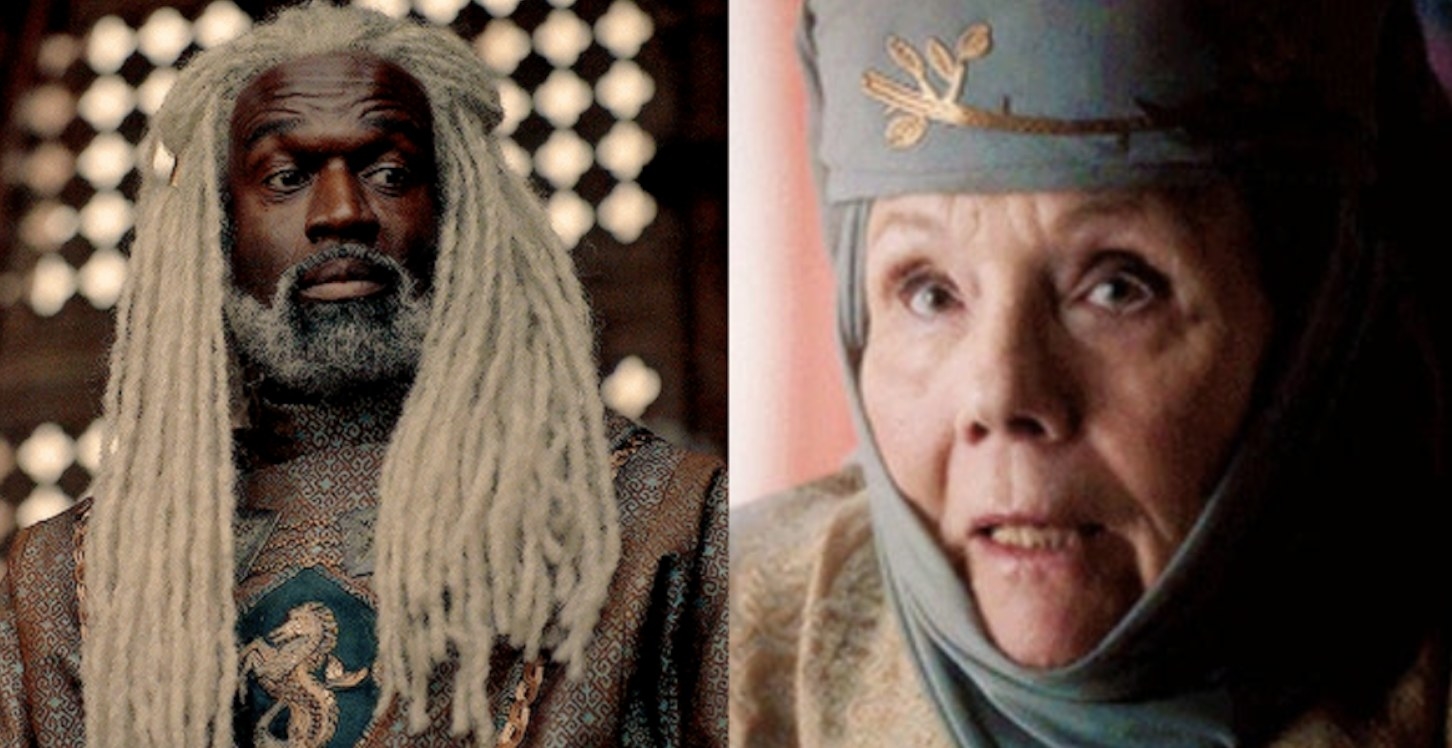 Corlys Velaryon from &quot;House of the Dragon&quot; and Olenna Tyrell from &quot;Game of Thrones&quot;