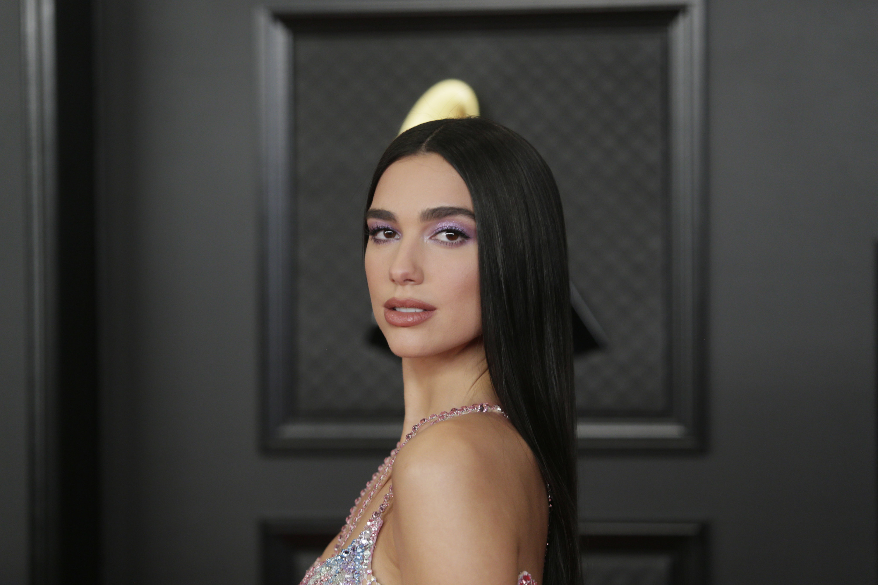 Close-up of Dua looking to the side