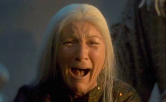 Rhaenys crying out in anguish