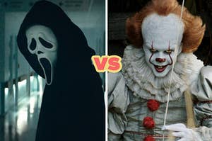 ghostface from scream and pennywise from it