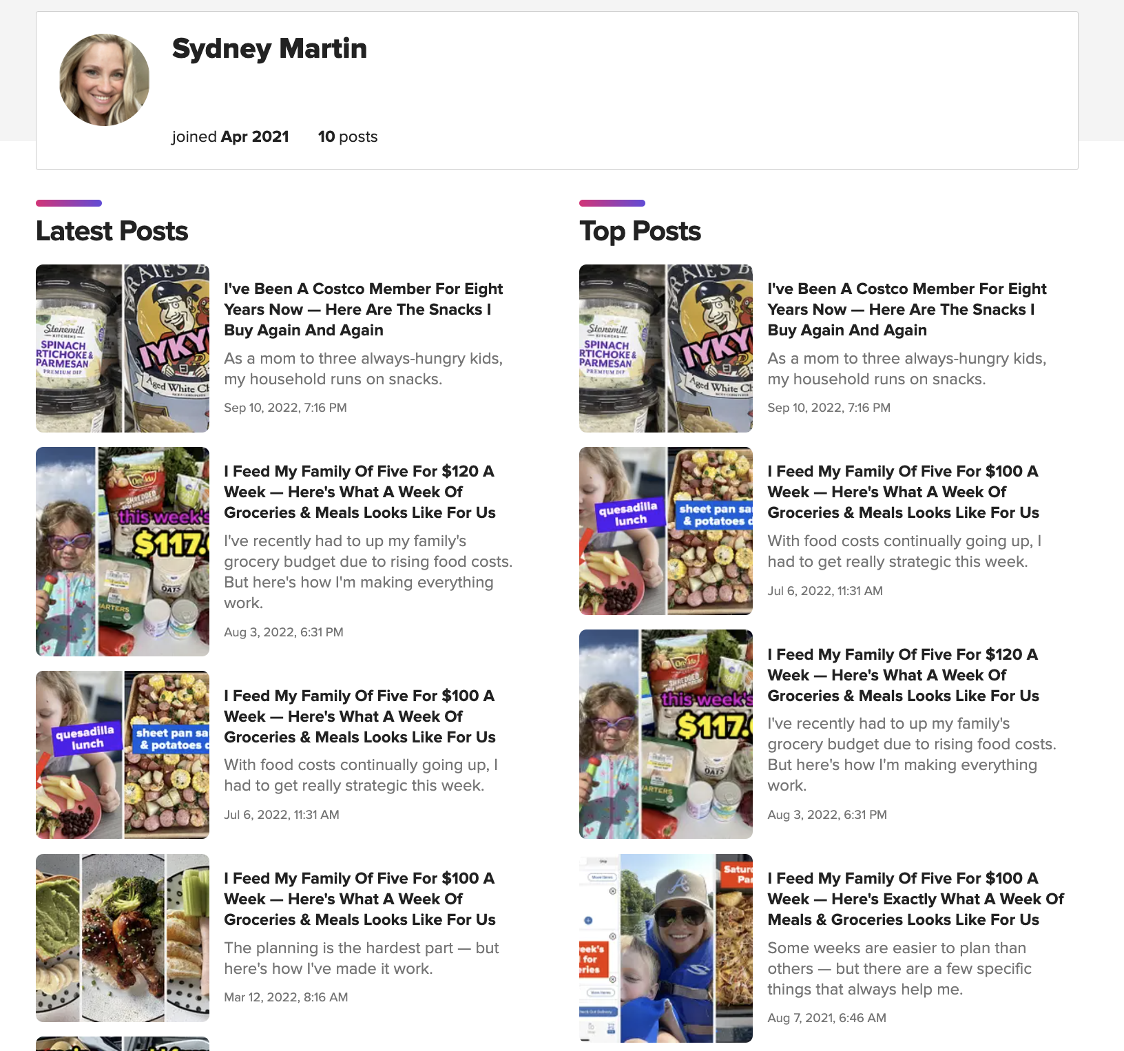 Sydney&#x27;s articles on BuzzFeed