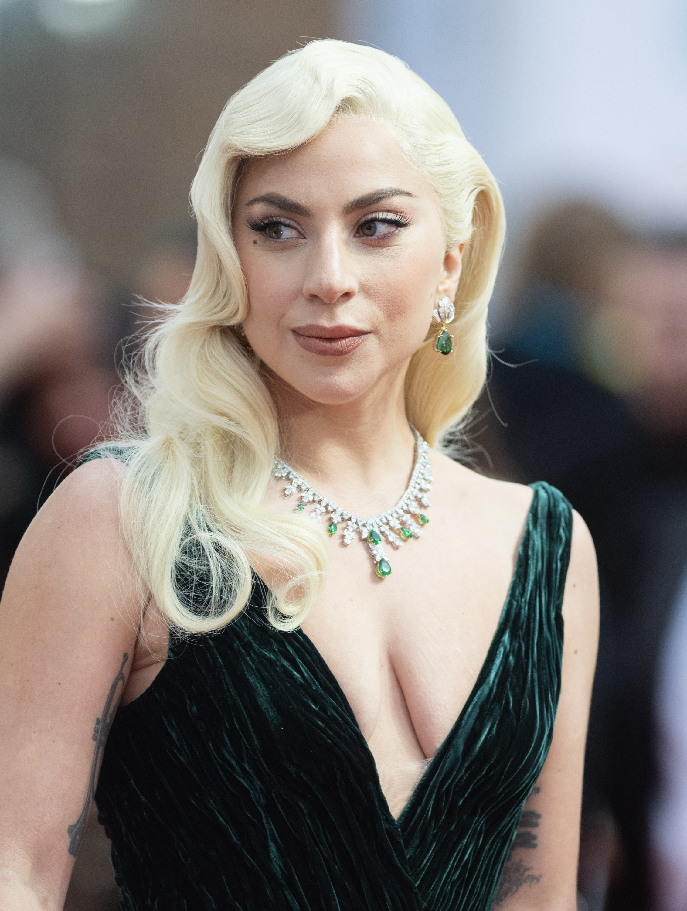 closeup of Lady Gaga