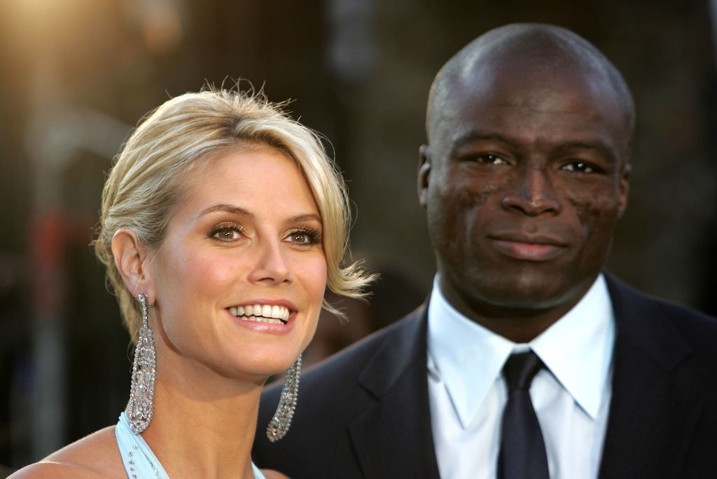 Closeup of Heidi Klum and Seal