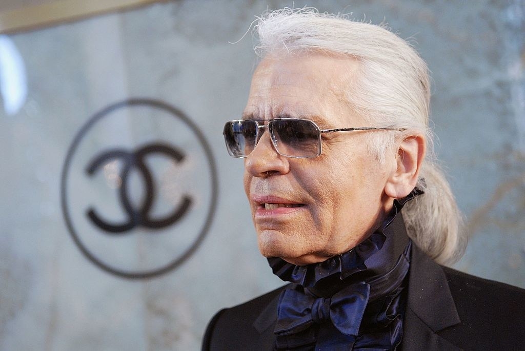 Closeup of Karl Lagerfeld