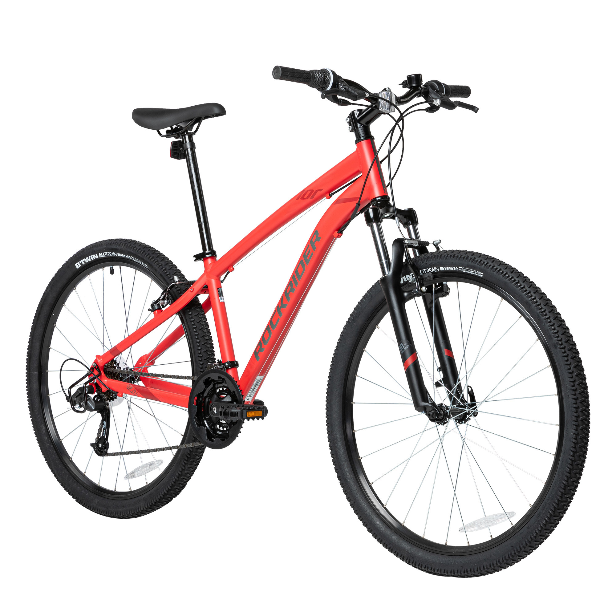 The red mountain bike