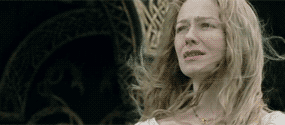 Éowyn looking off into the distance