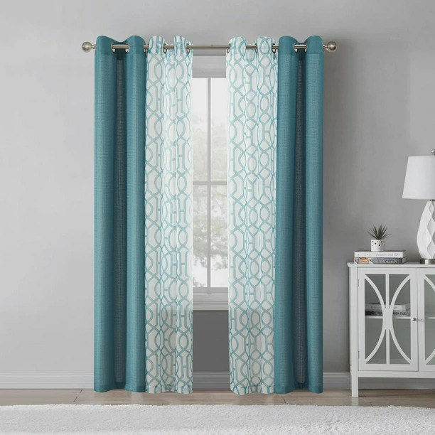 The Pacifica green curtain set