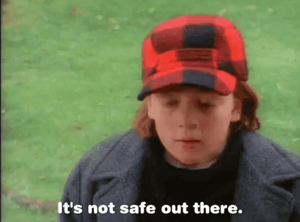 little pete from pete and pete saying it&#x27;s not safe out there