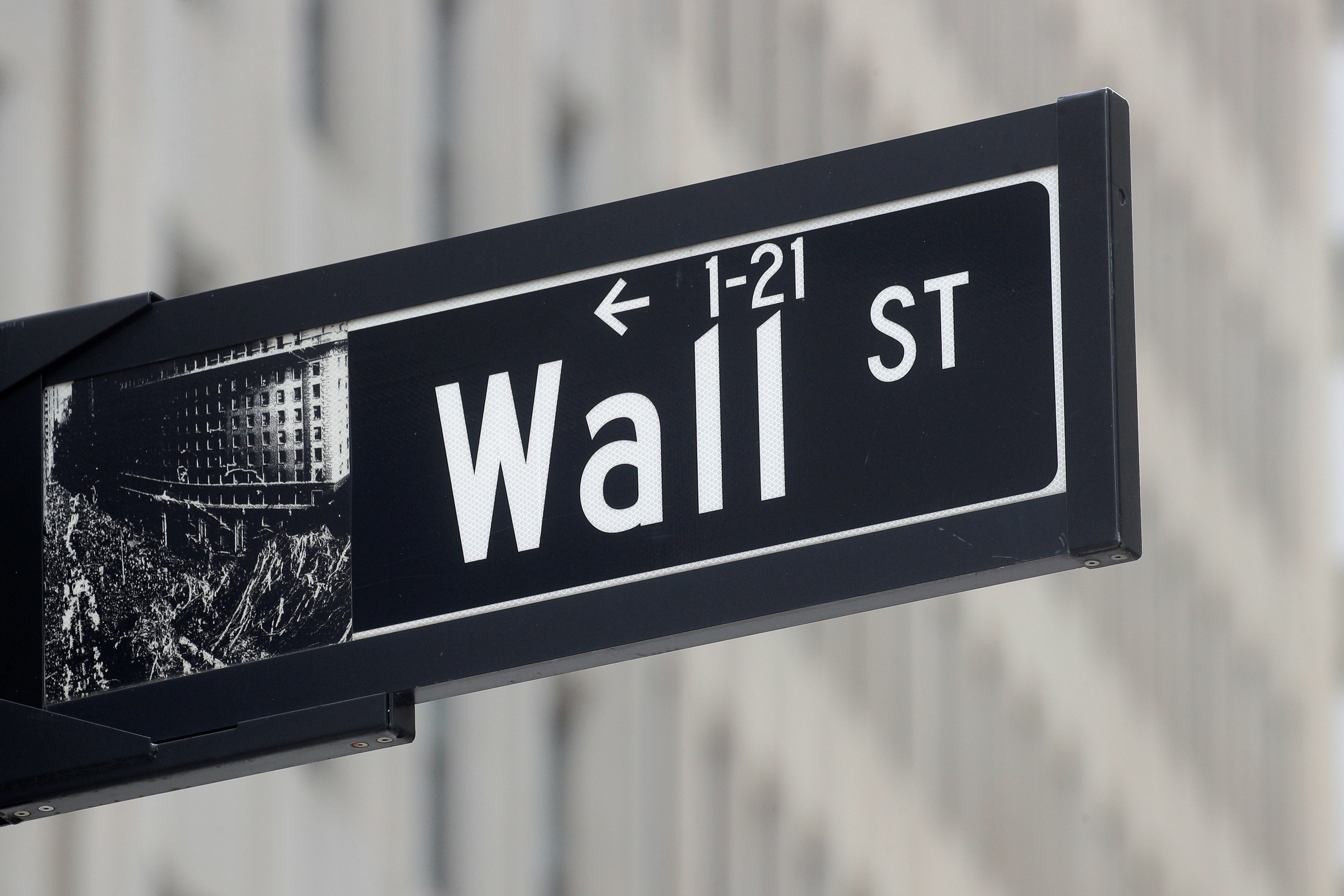 A street sign for Wall Street