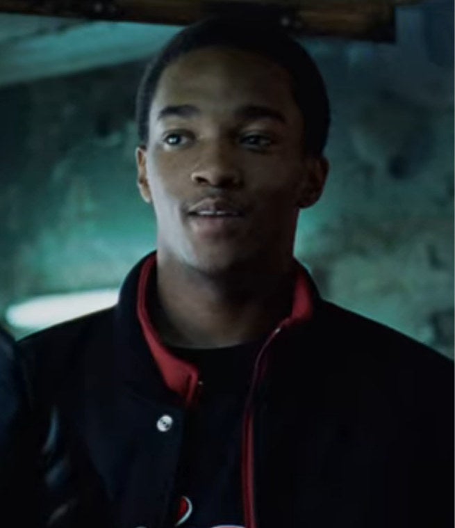 Anthony Mackie as Clarence listens to a rap battle
