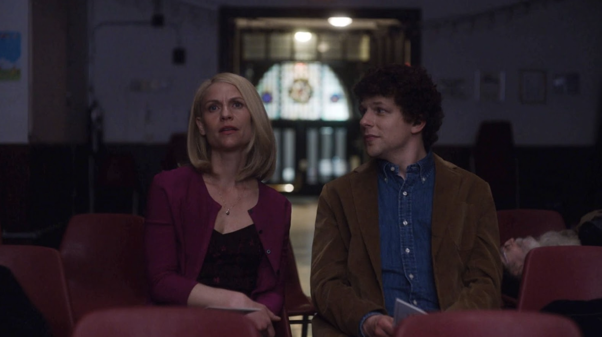 Jesse Eisenberg staring lovingly at Claire Danes in Fleishman is in Trouble