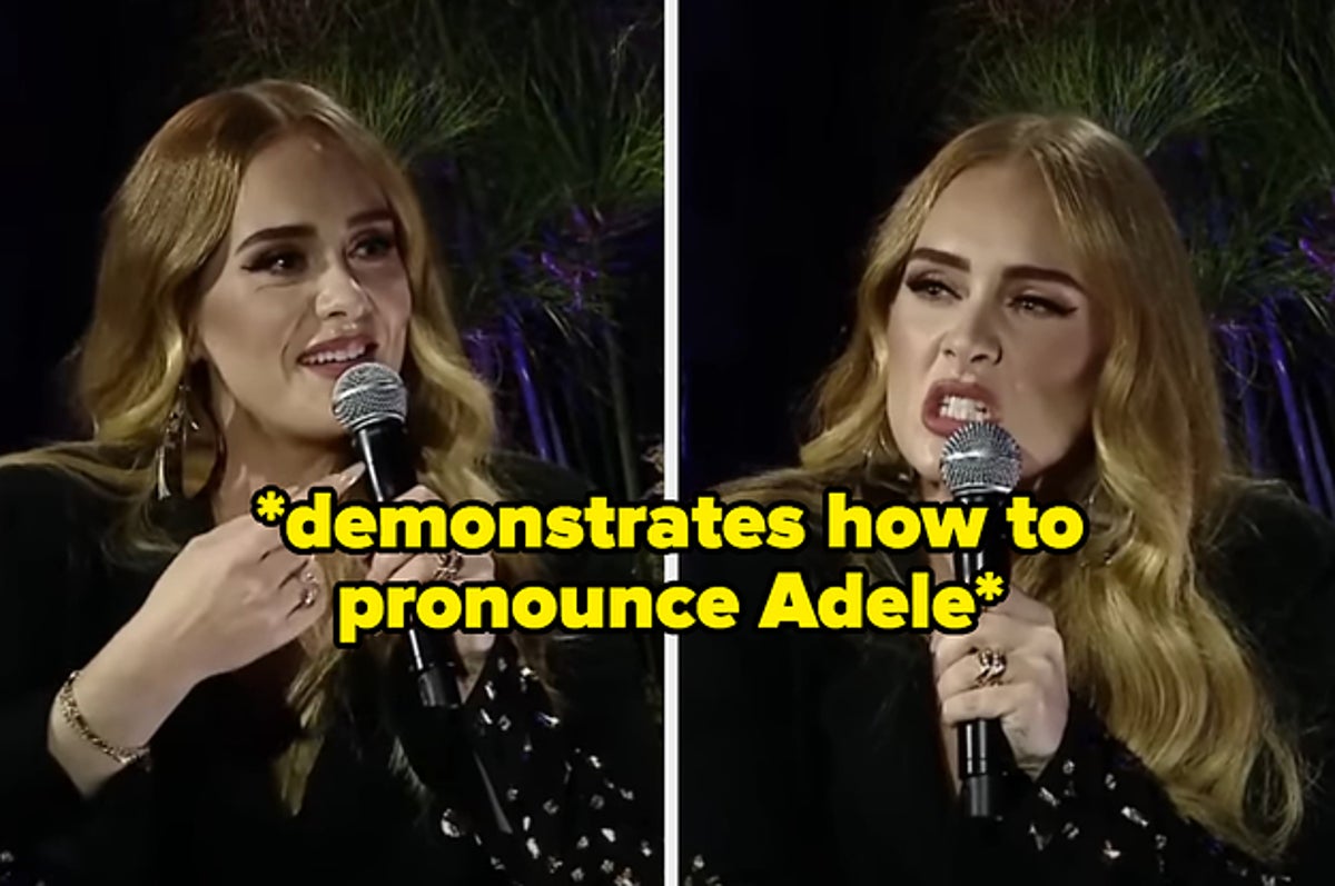 Adele reveals the 'correct' pronunciation of her name