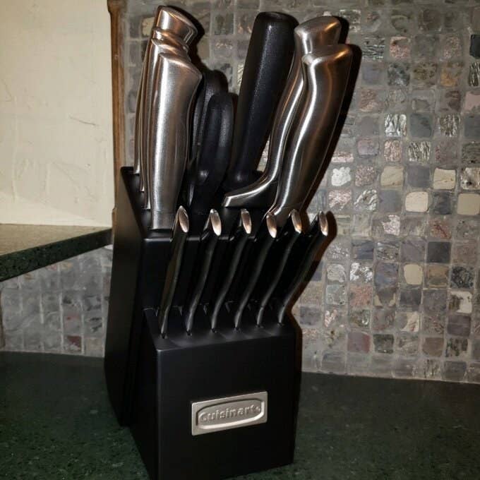 reviewer photo of 15 piece knife set
