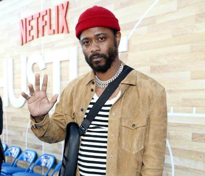 LaKeith Stanfield waving
