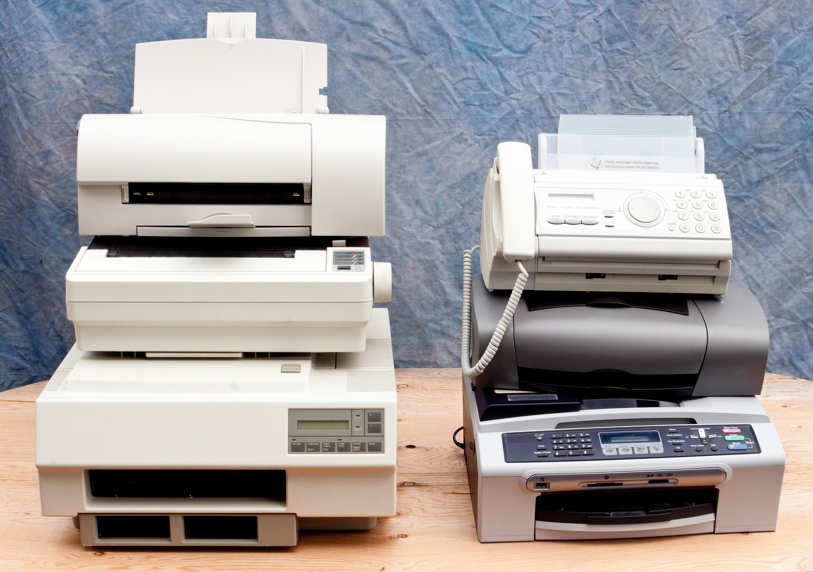 printers scanners and fax machines