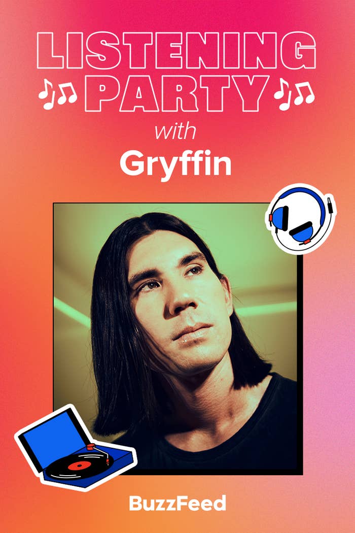 Gryffin looking northeast with caption &quot;Listening Party&quot;
