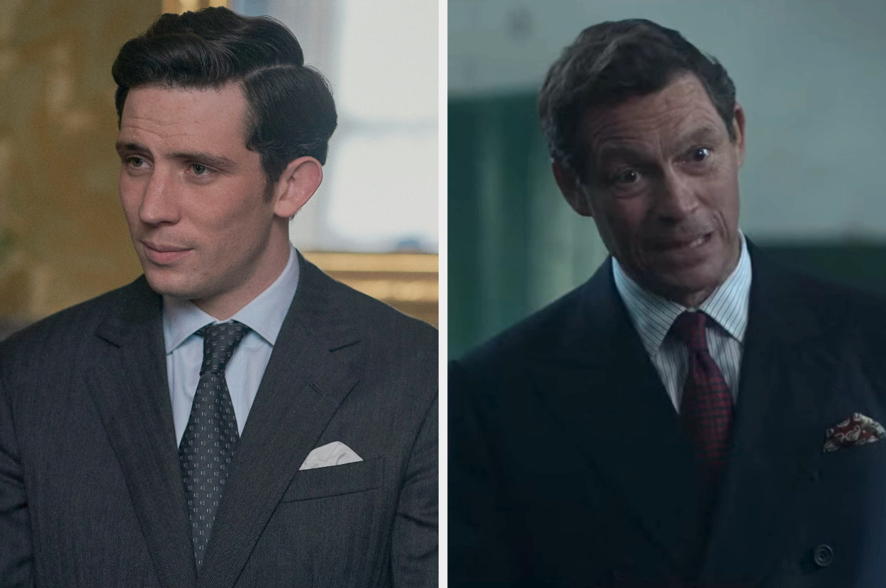 Josh O&#x27;Connor and Dominic West as Prince Charles