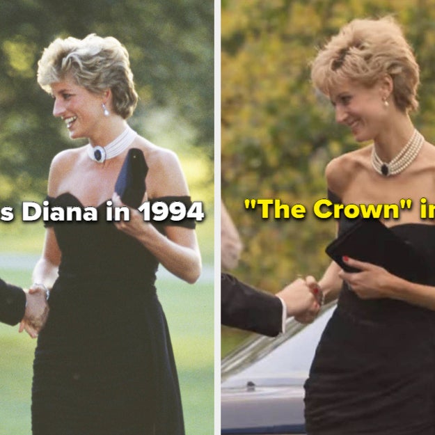 Elizabeth Debicki On The Crown Diana Revenge Dress