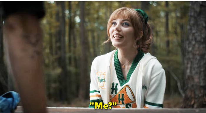 Chrissy: You know, you're not what I thought you'd be like. Eddie: Mean and scary? yeah, well I actually kinda thought you'd be kinda mean and scary too. Chrissy: me?