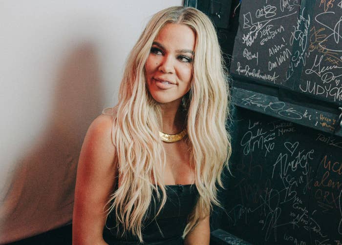 closeup of Khloe smiling