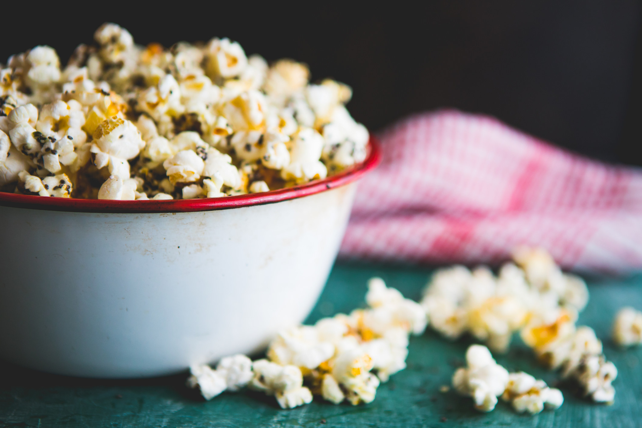 A bowl of popcorn