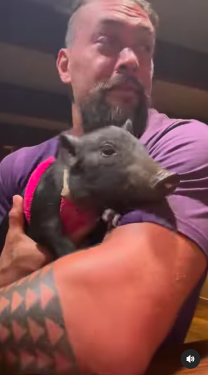 Jason Momoa Is Obsessed With His Pet Pig - 37