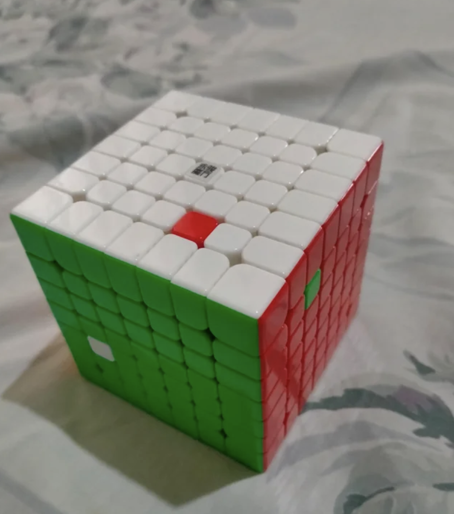 one wrong color on each side of the cube
