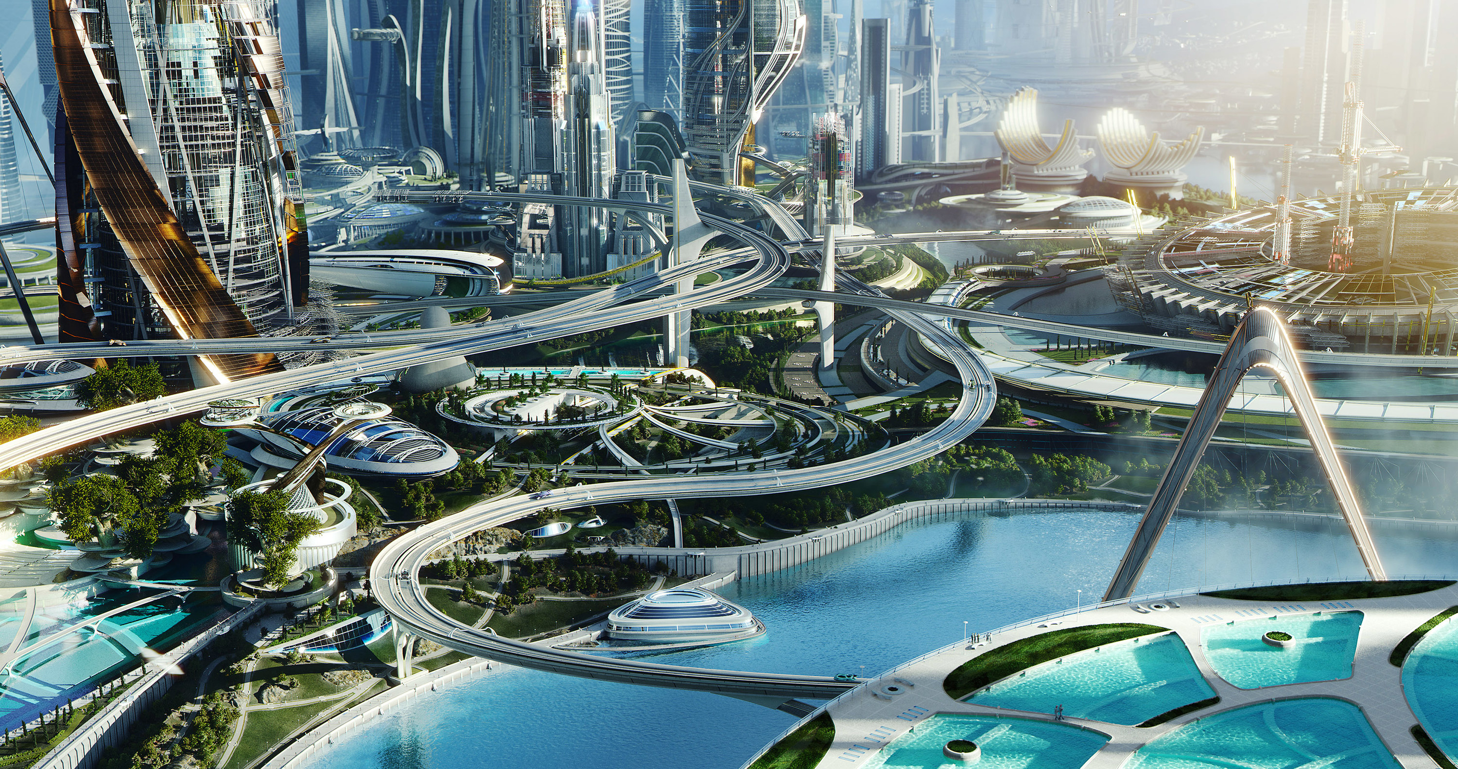 A future cityscape