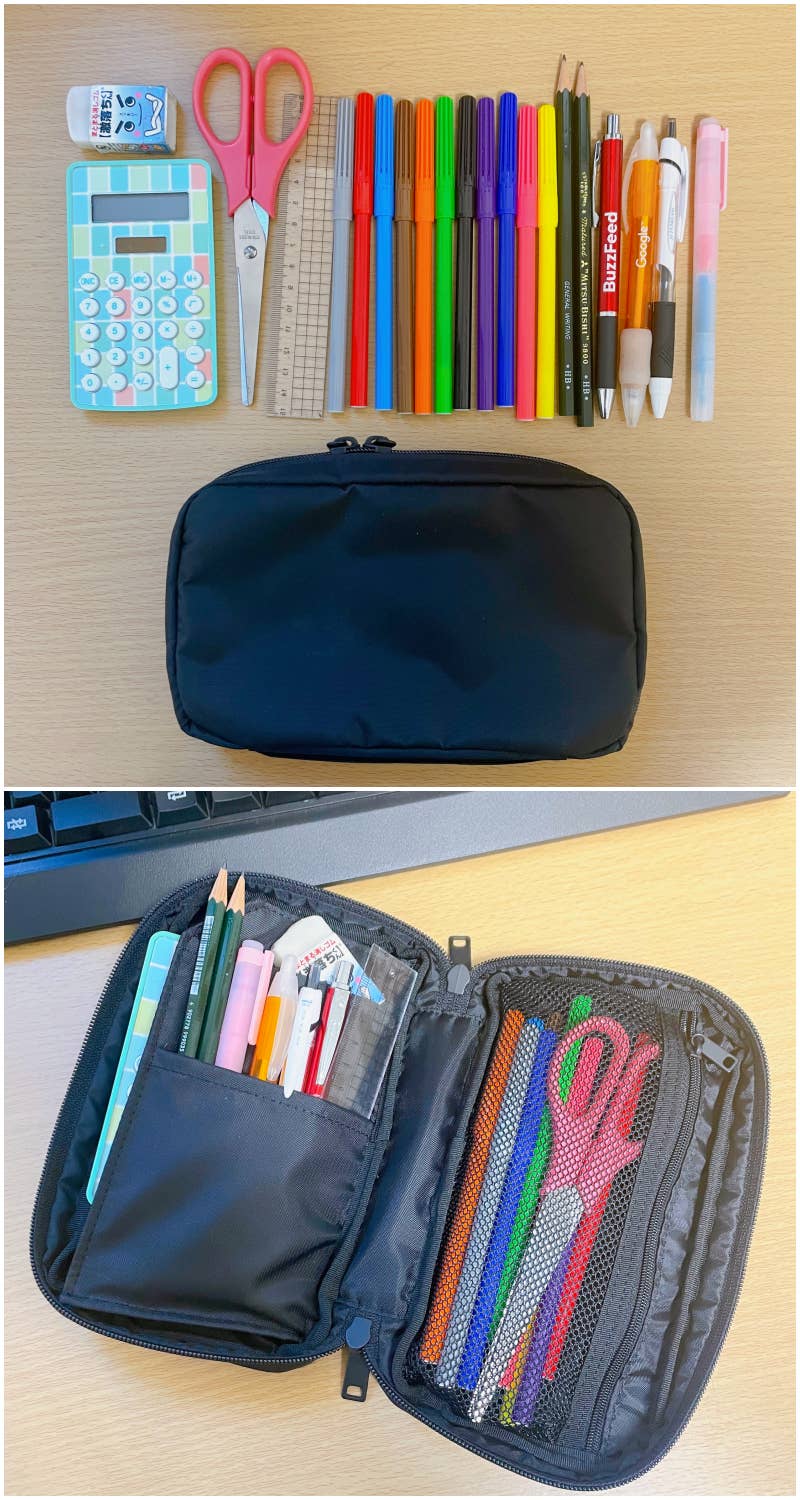 やっと理想なの見つけた…！無印良品の「本みたいなポーチ」大容量