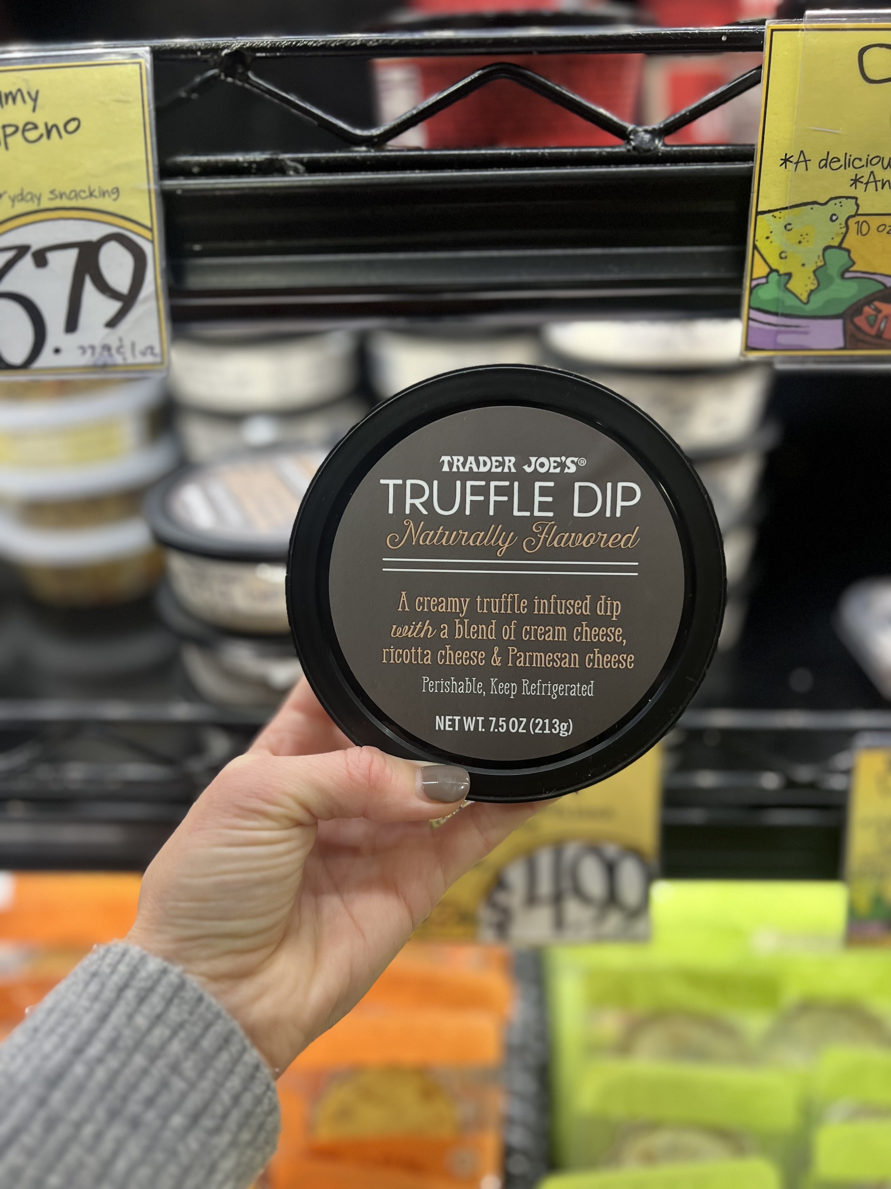 A container of Truffle Dip
