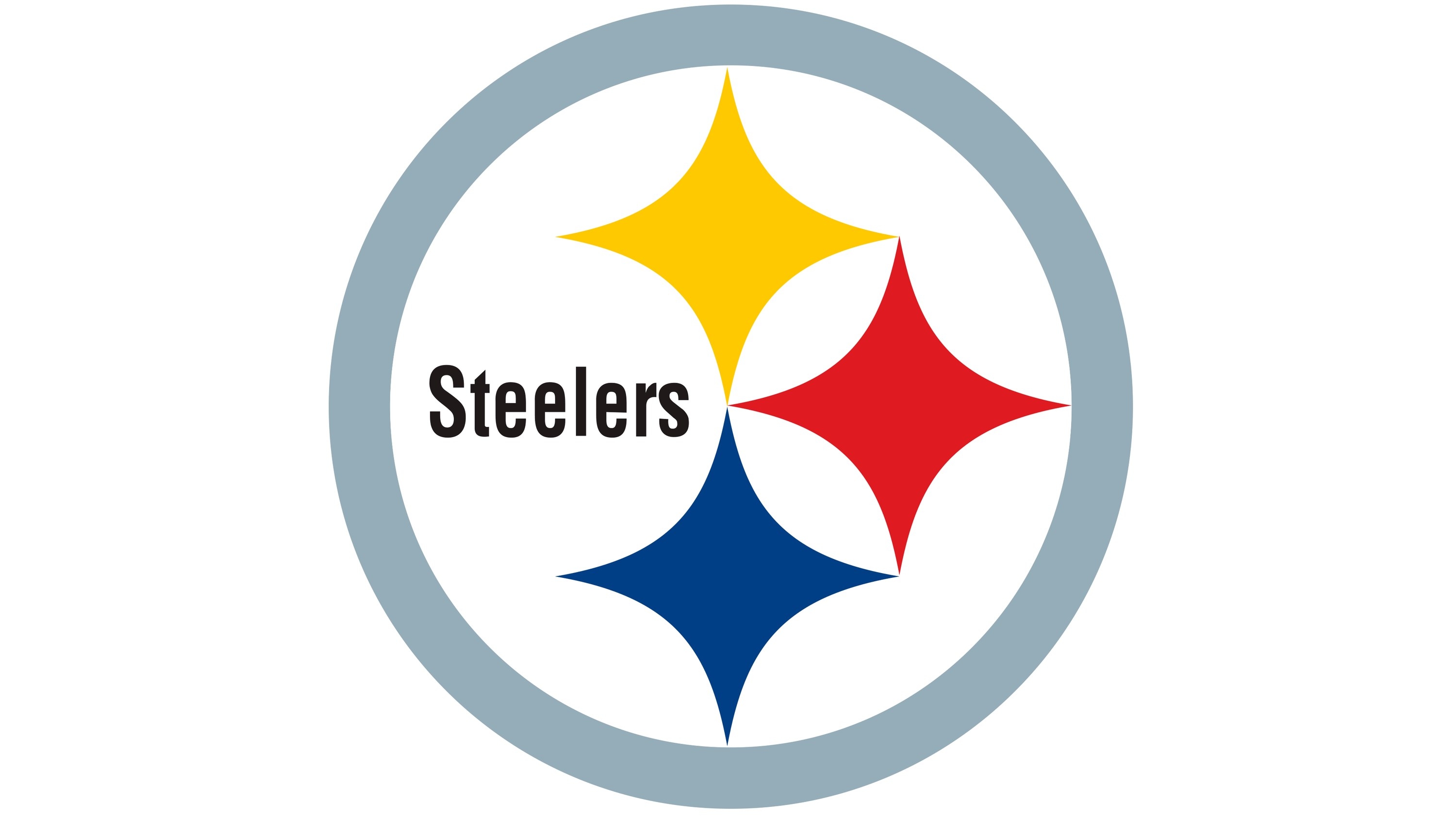 a circle with three stars that says &quot;steelers&quot;