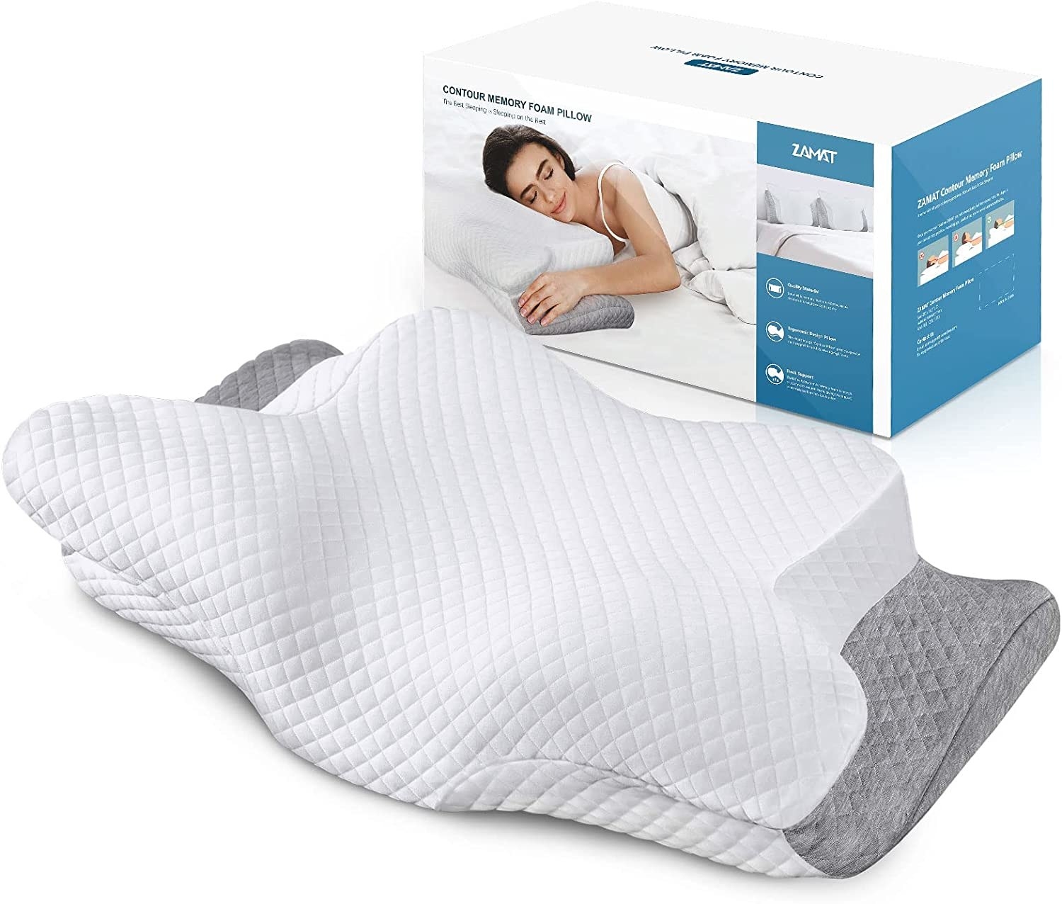 An ergonomic pillow