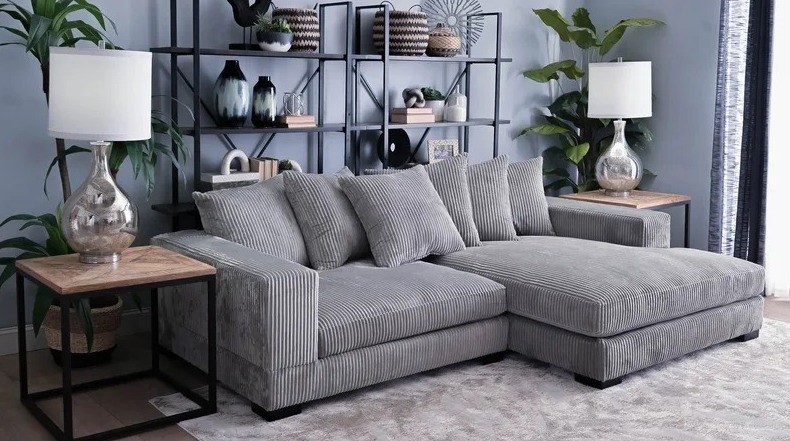 the gray couch