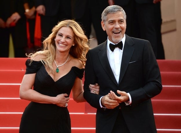 Julia Roberts and George Clooney attend the screening of &#x27;Money Monster&#x27; at the annual 69th Cannes Film Festival at Palais des Festivals on May 12, 2016 in Cannes, France