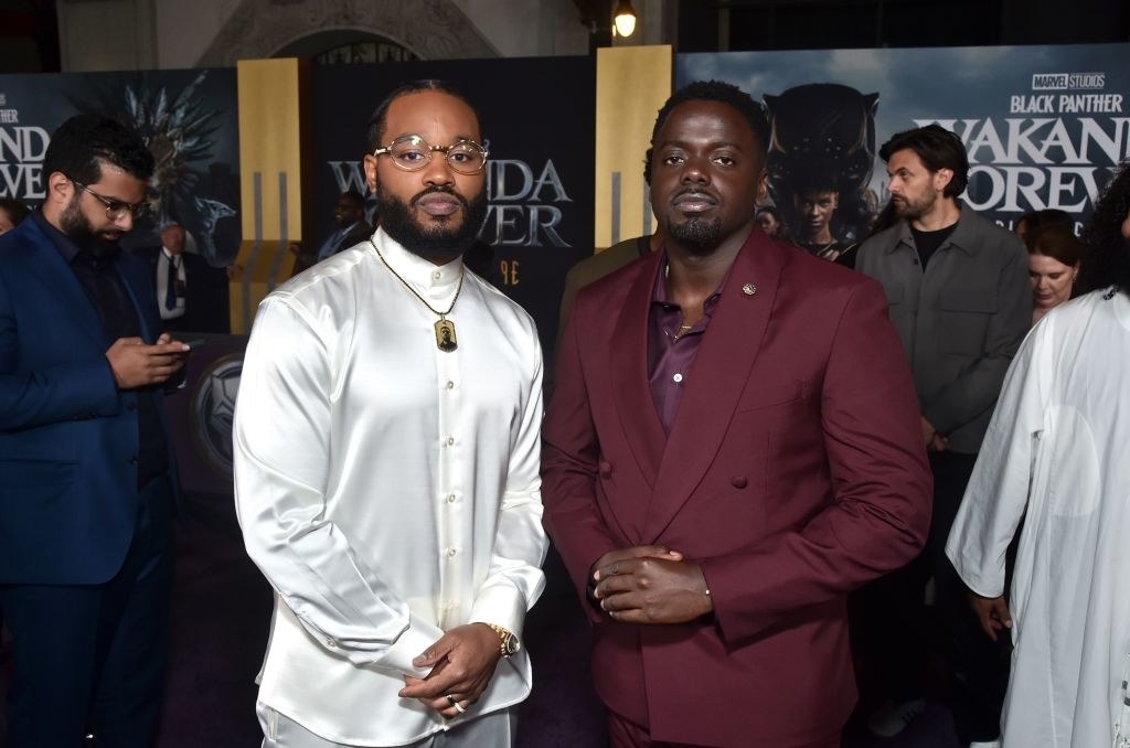瑞安Coogler和丹尼尔Kaluuya出席黑豹:Wakanda永远世界首演