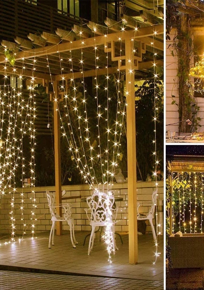 Cadena de luces decorativa impermeable con 300 luces leds
