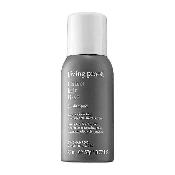 small bottle of living proof perfect hair day dry shampoo