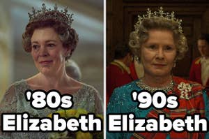 伊丽莎白女王在80年代和90年代在皇冠上