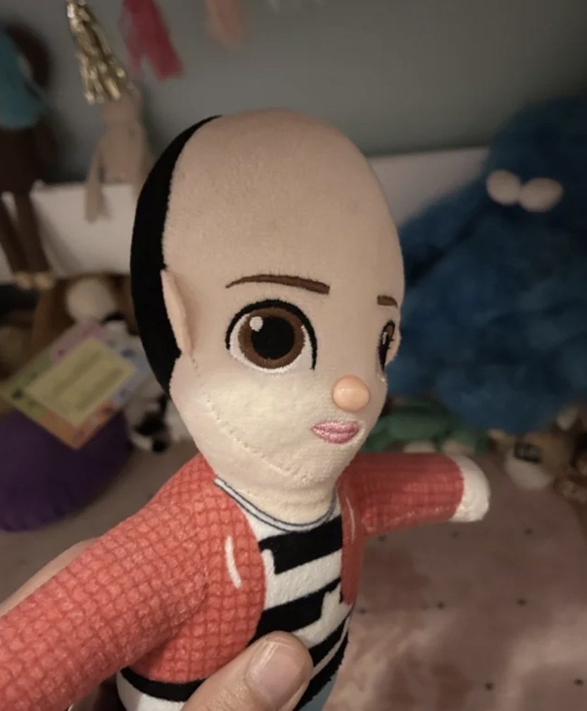 A doll without hair