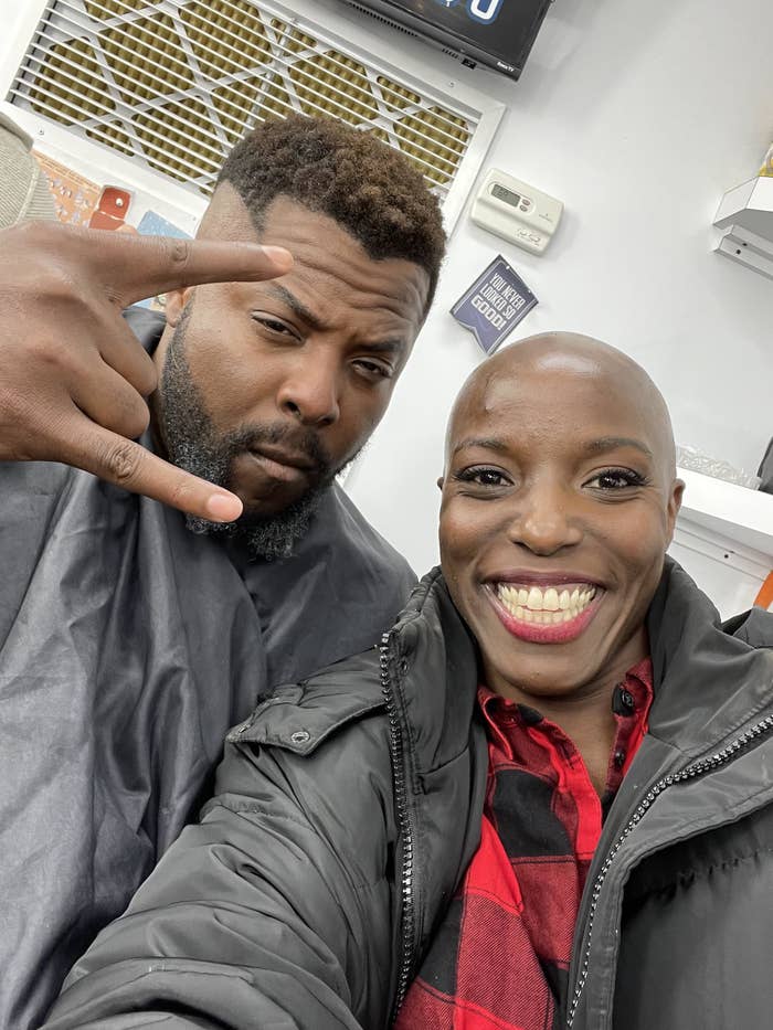 Janeshia Adams-Ginyard and Winston Duke