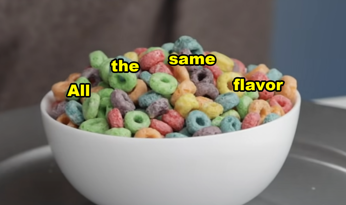 A bowl of colorful Froot Loops