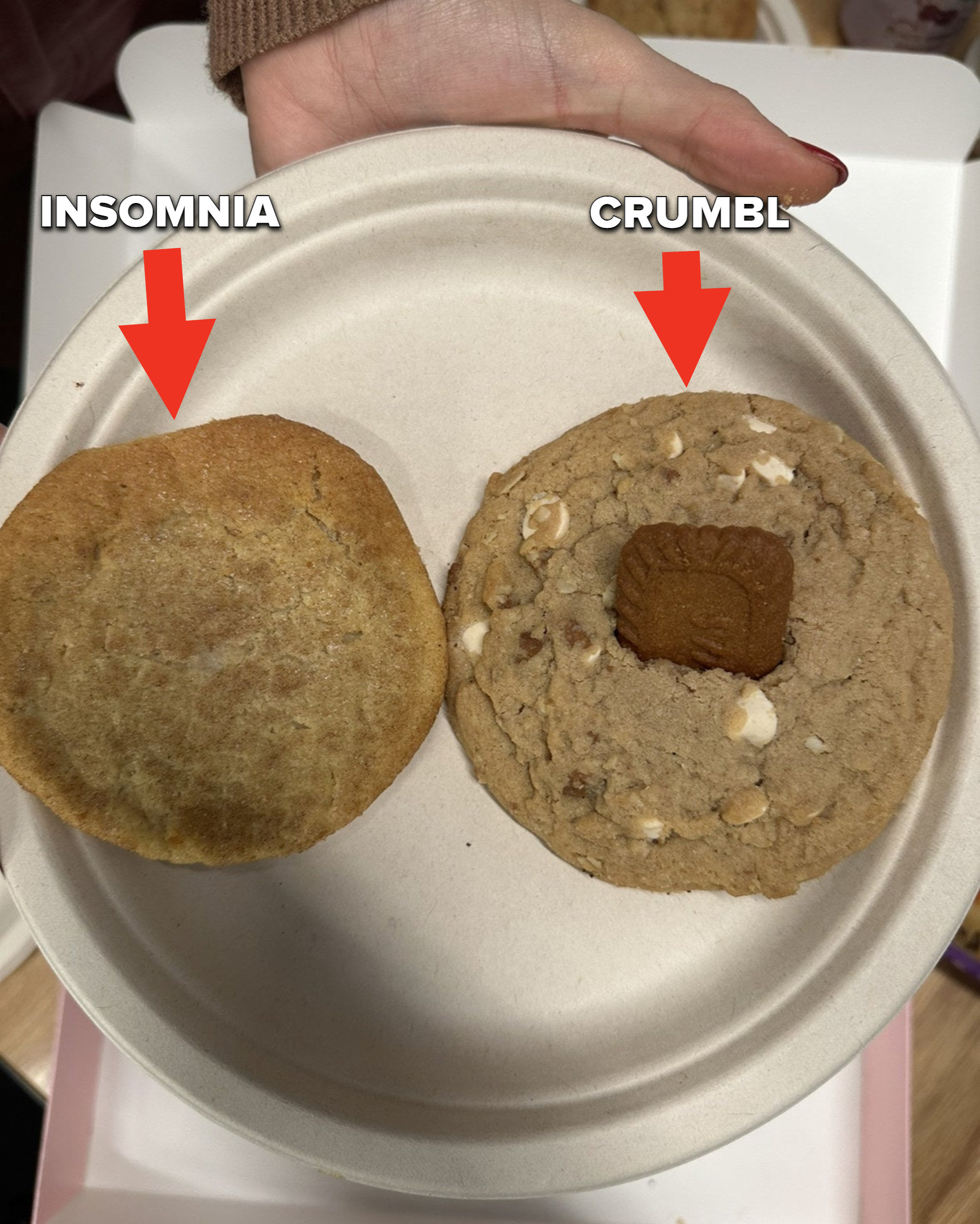 Insomnia vs. Crumbl cookies