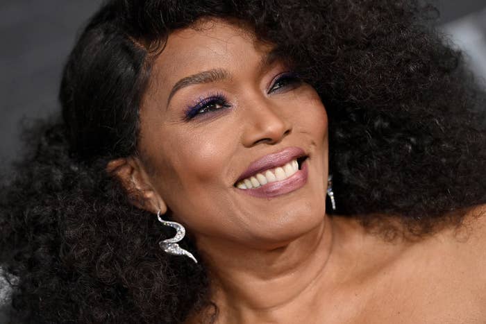 A closeup of Angela Bassett smiling