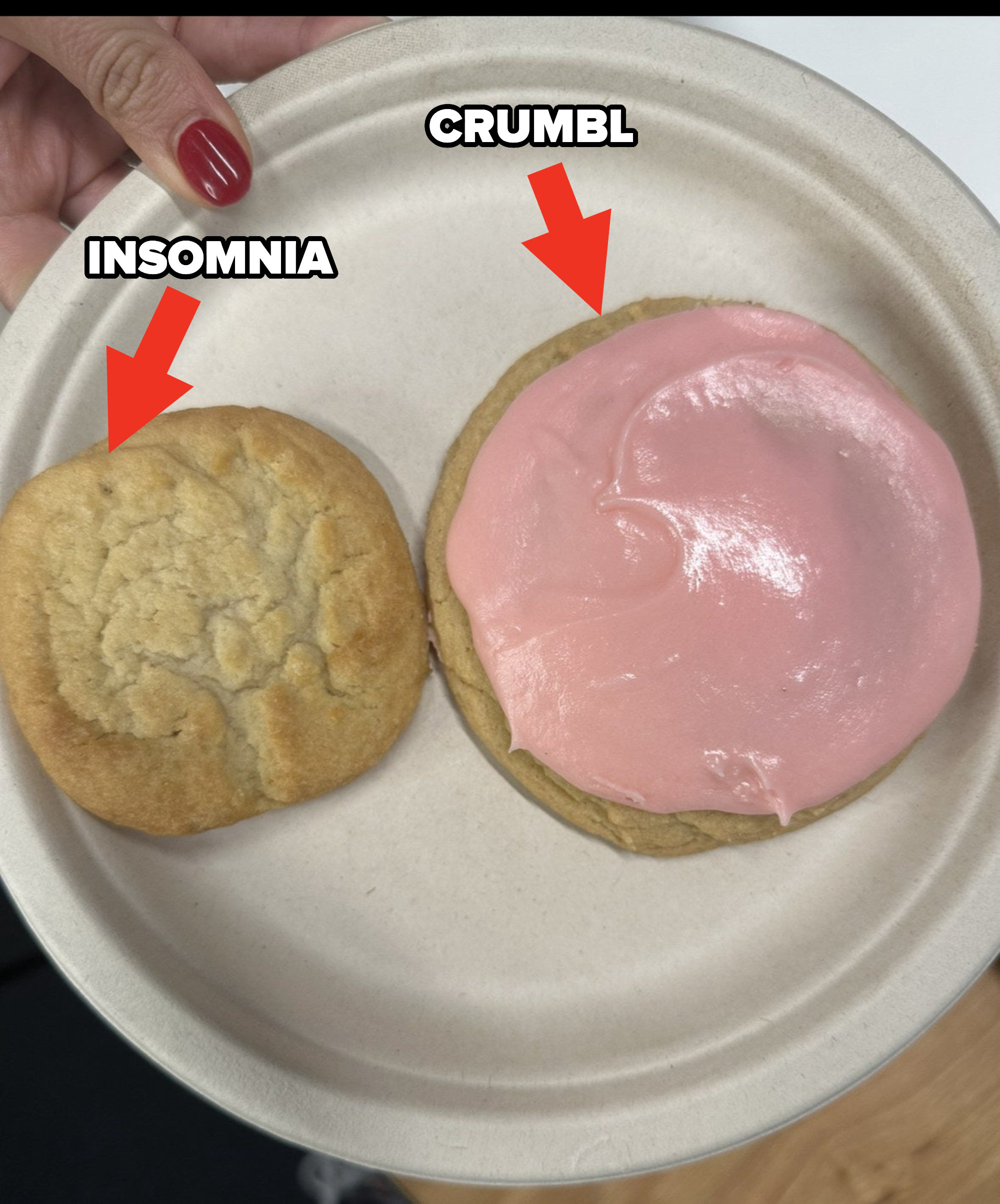 Insomnia vs. Crumbl cookies