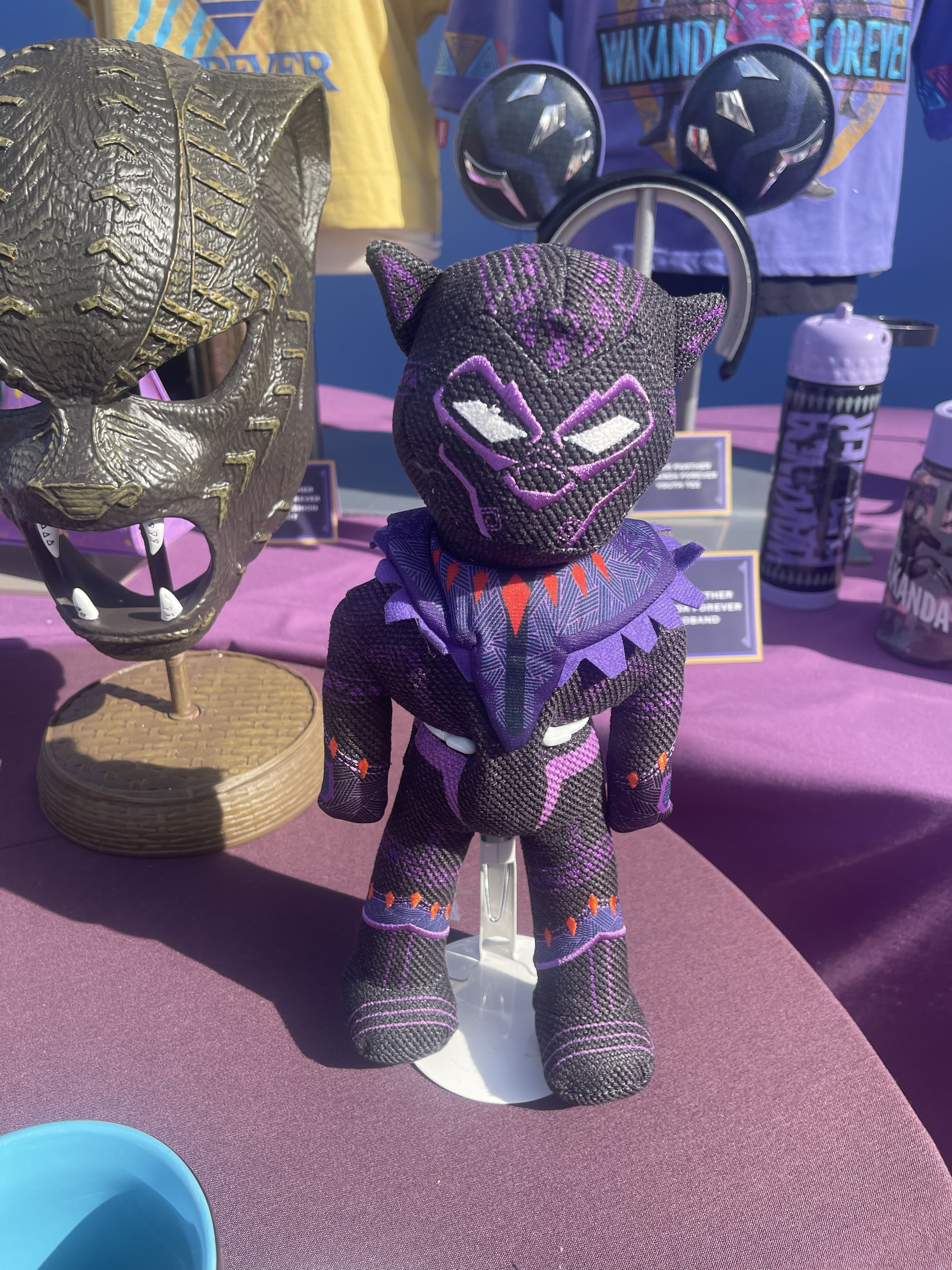 Black Panther doll with Mickey Mouse ears
