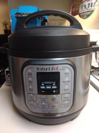 reviewer image of the instant pot on a counter